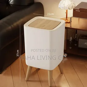 Nordic Rectangular Trash Bin With Lid | Home Office