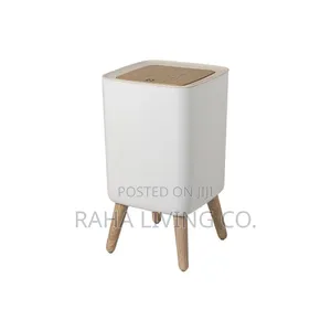 Nordic Rectangular Trash Bin With Lid | Home Office