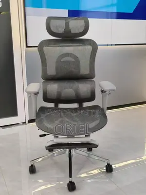 Office Chair : Executive Gray Office Leather Chair