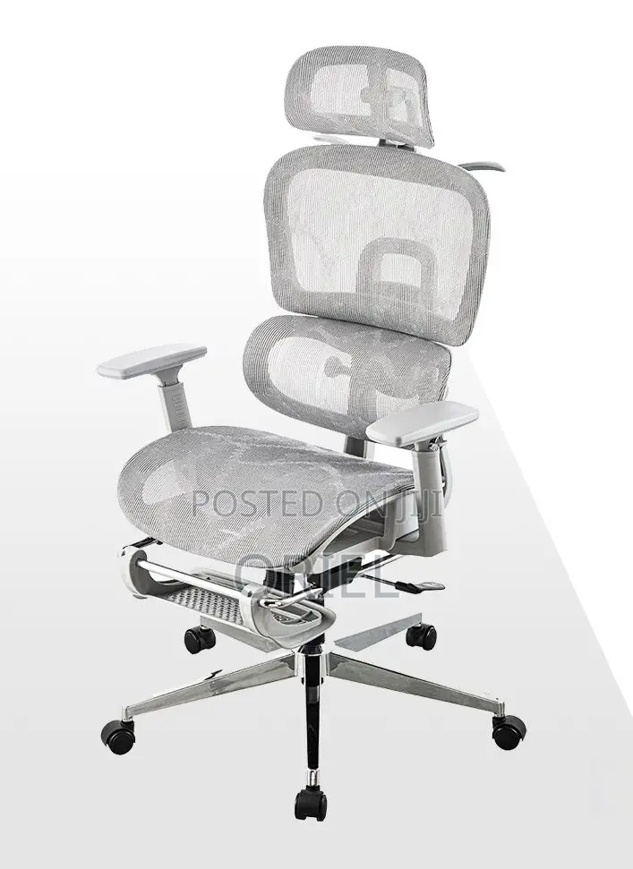 Office Chair : Executive Gray Office Leather Chair