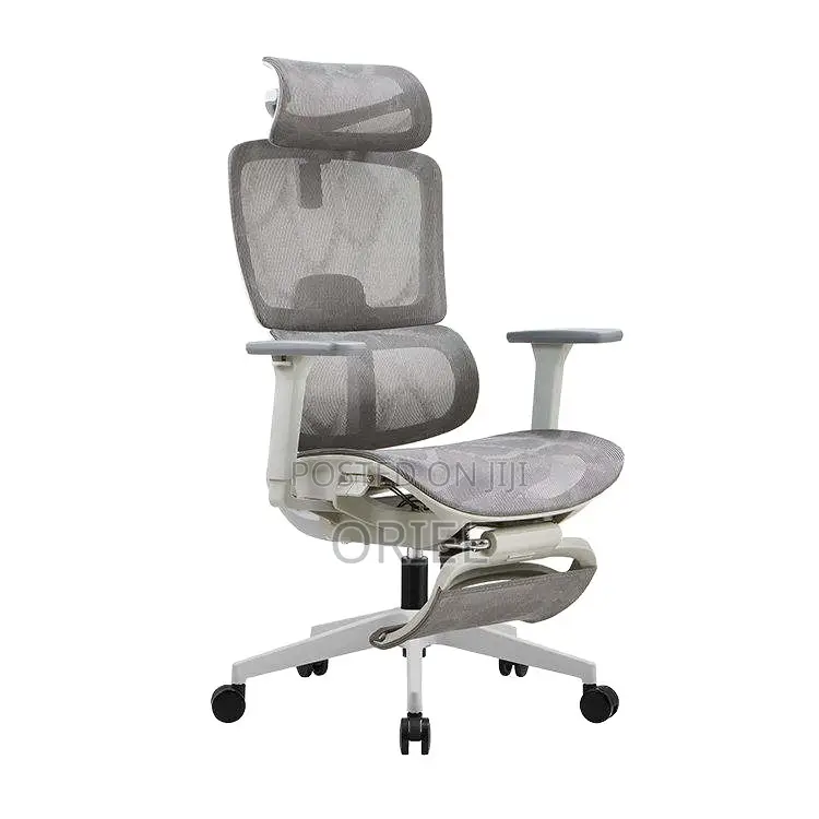 Office Chair : Executive Gray Office Leather Chair