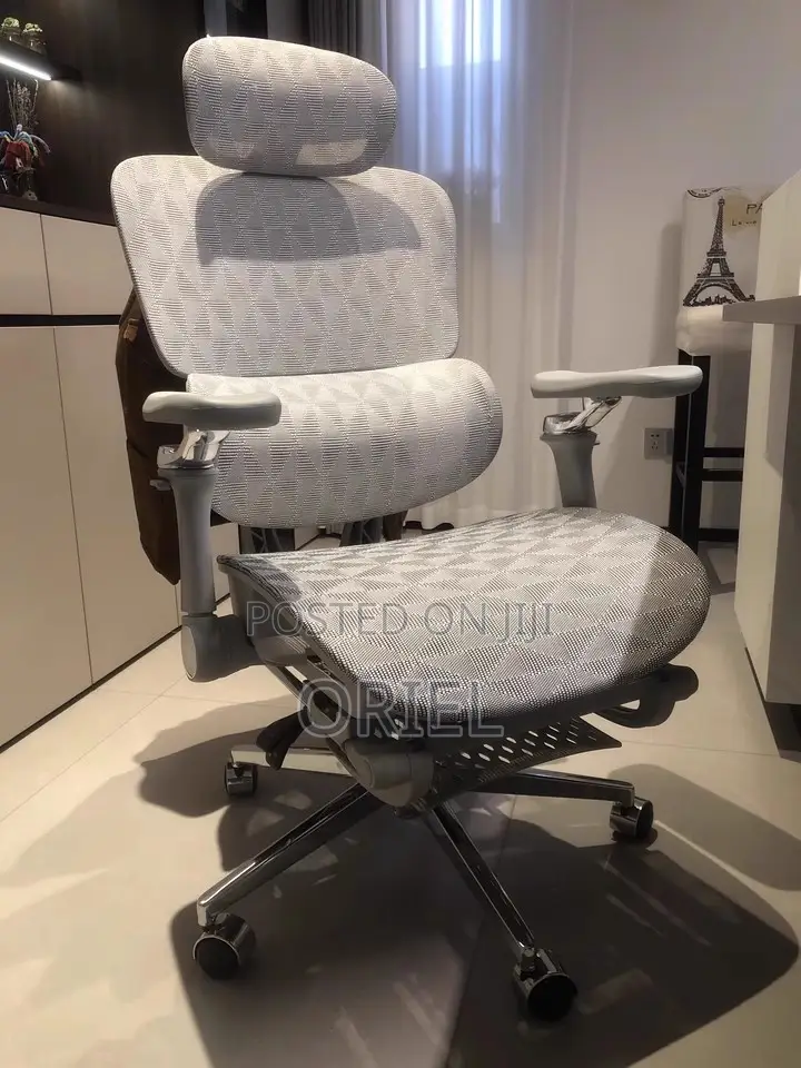 Office Chair : Executive Gray Office Leather Chair