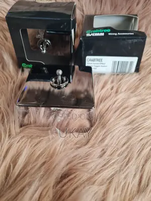 Crabtree Platinum 1-Gang Toggle Light Switch.