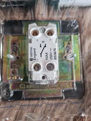 Crabtree Platinum 1-Gang Toggle Light Switch.