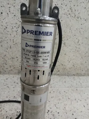Premier STGF1.5-105-400W/48V Submersible Borehole Water Pump.