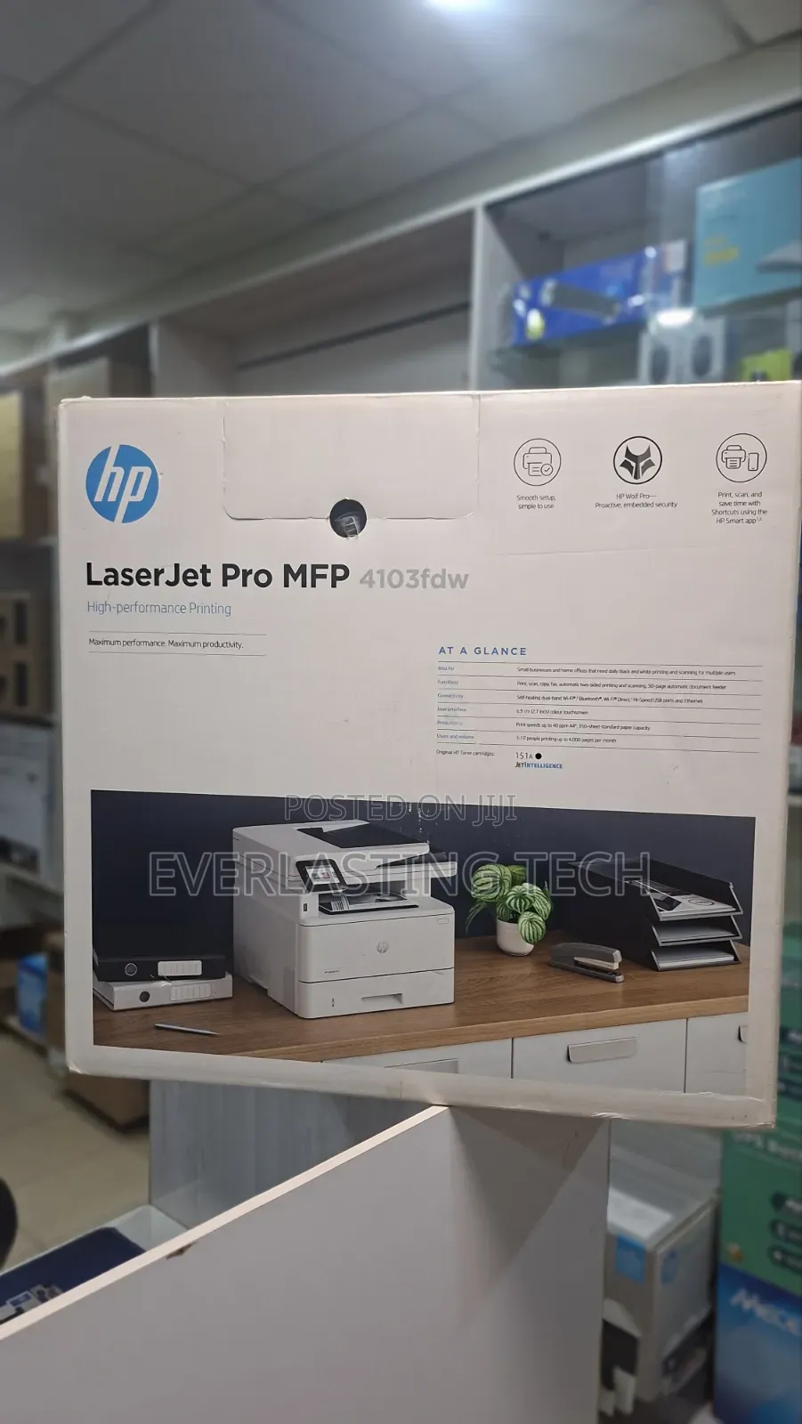 HP Laserjet Pro MFP 4103fdw Printer - (2z629a)