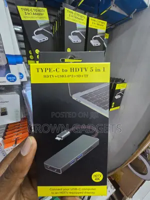 USB-C Multiport Adapter Hdmi USB 3.0 Sd Tf Card Reader
