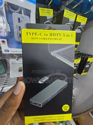 USB-C Multiport Adapter Hdmi USB 3.0 Sd Tf Card Reader