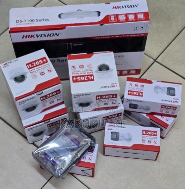 Ip CCTV Camera 4 Channel NVR Complete Set With 4 Cameras 1080p