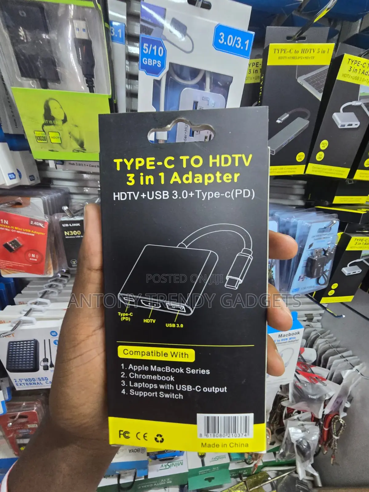 USB-C Docking Adapter With Hdmi Sd Tf USB 3.0 Pd