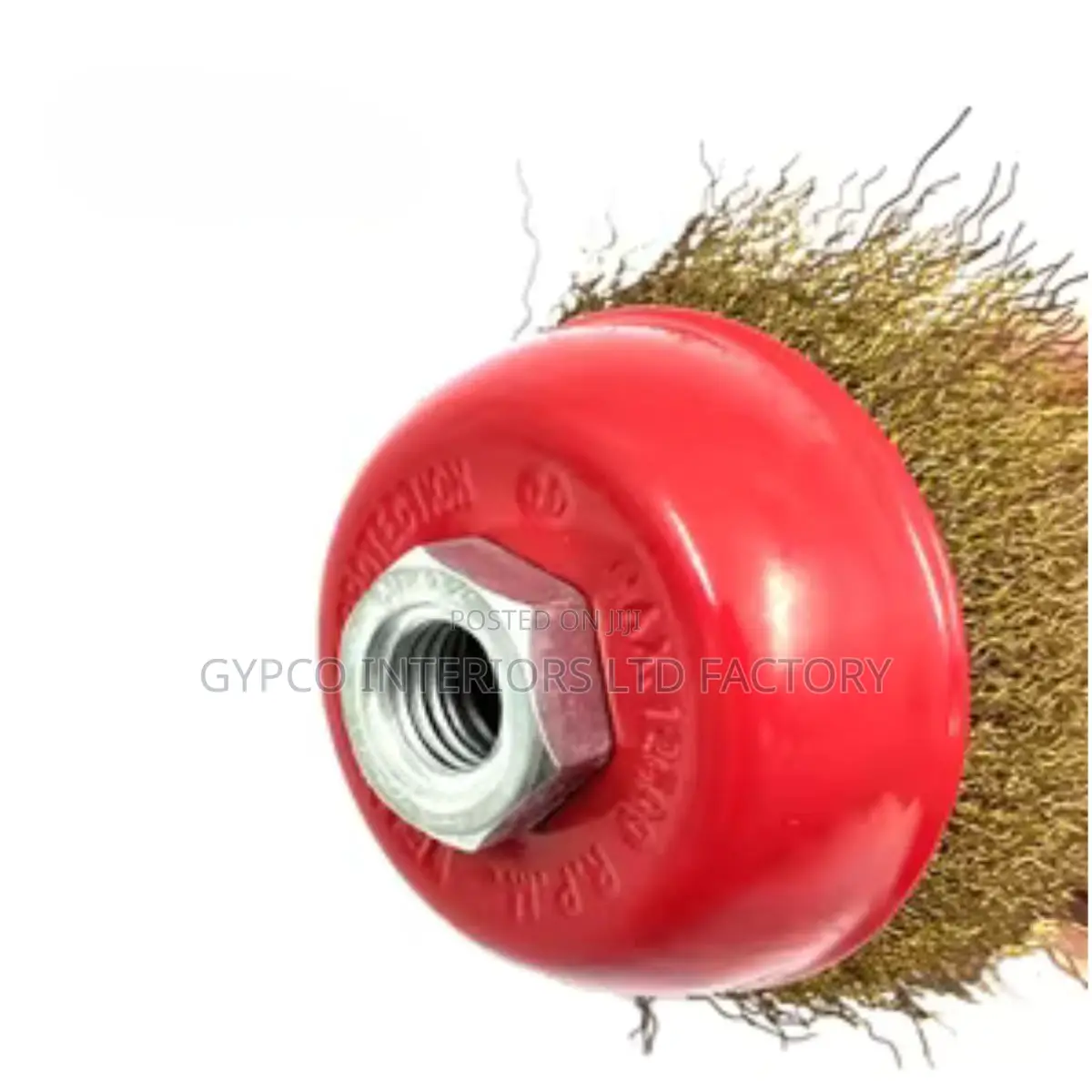 Brass Coated Wire Cup Brush 4"