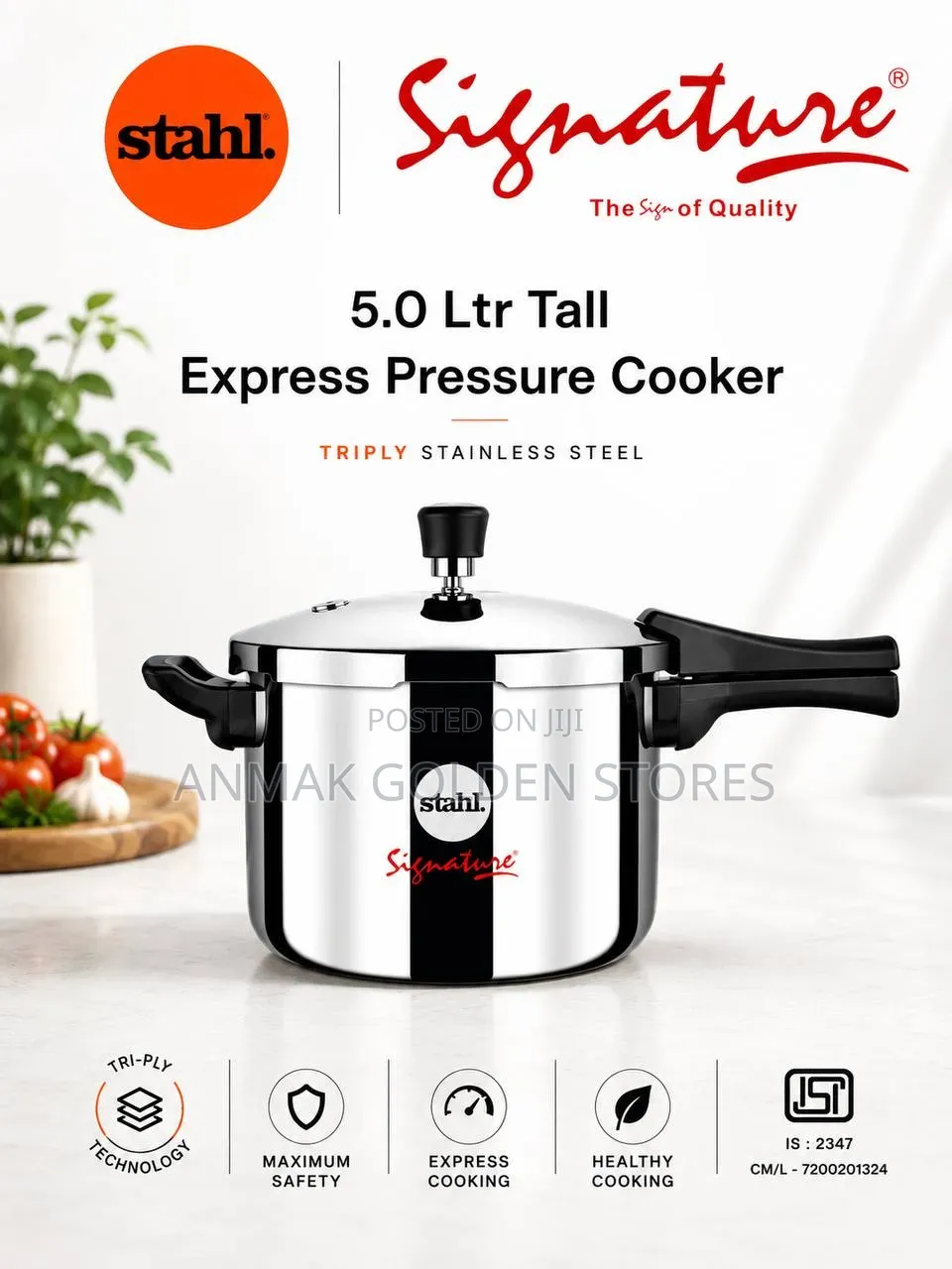 Stahl(Signature)
Express Pressure Cooker
5.0 LTR Tall