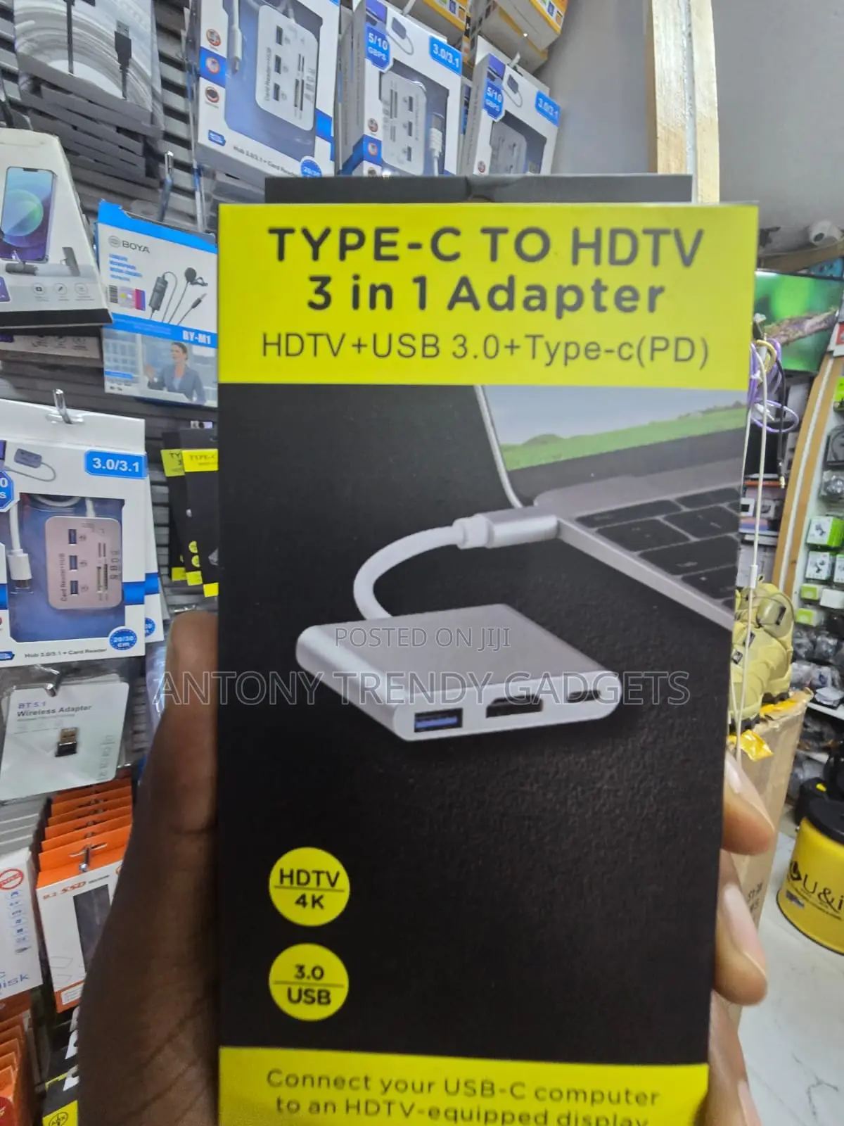 USB-C to HDMI 3 in 1 Adapter USB 3.0 PD Charging Hub