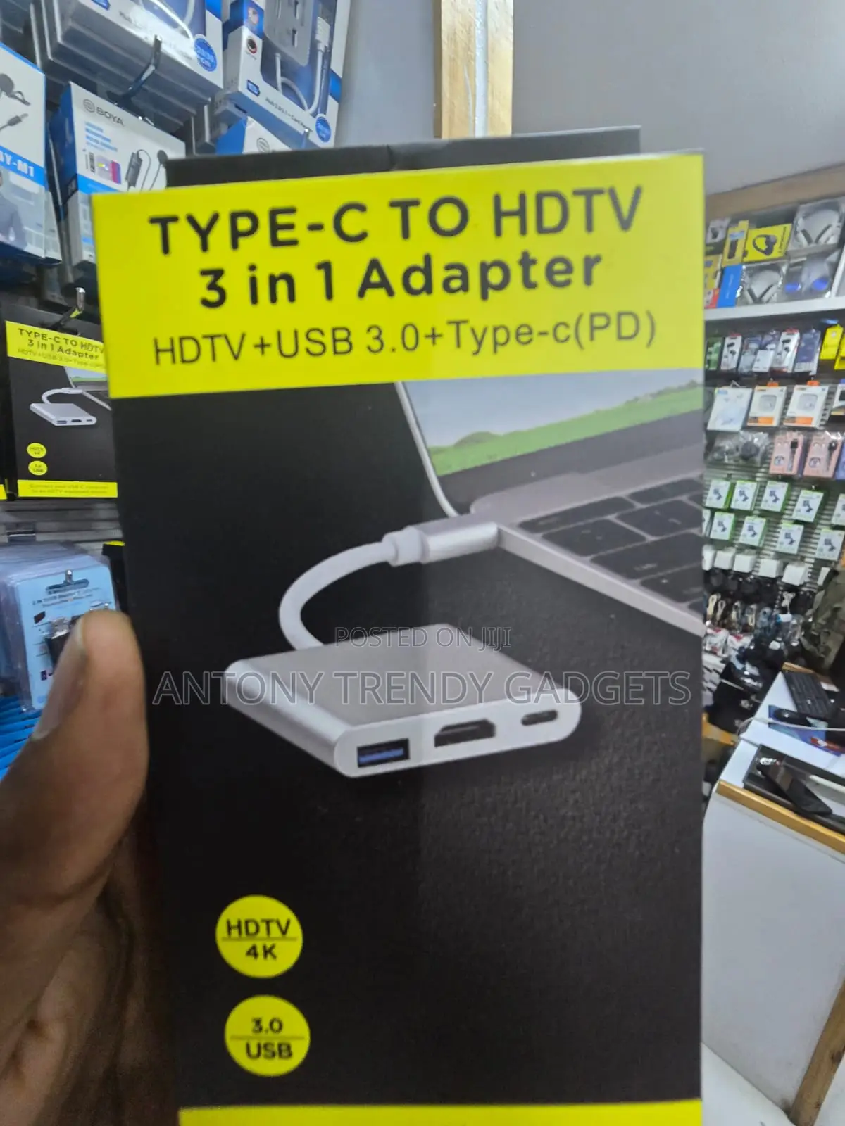 Type-C to HDMI Adapter With USB 3.0 PD Fast Charge