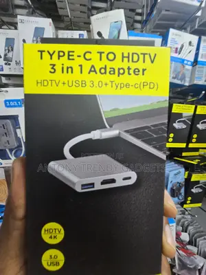 3 in 1 USB-C Hub HDMI USB 3.0 for MacBook Laptop