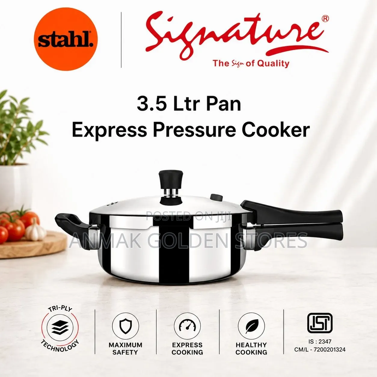 Stahl(Signature) Express Pressure Cooker 3.5 LTR Pan