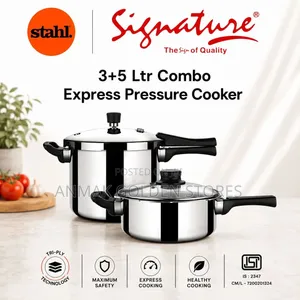Stahl(Signature) Express Pressure Cooker 3+5 LTR Combo