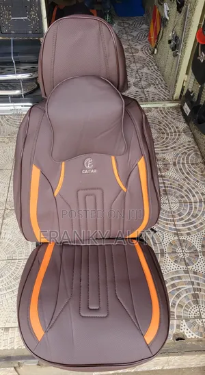 Pure Leather Car Seatcover Chocolate Orange