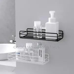Metallic Bathroom Rectangular Organizing Rack