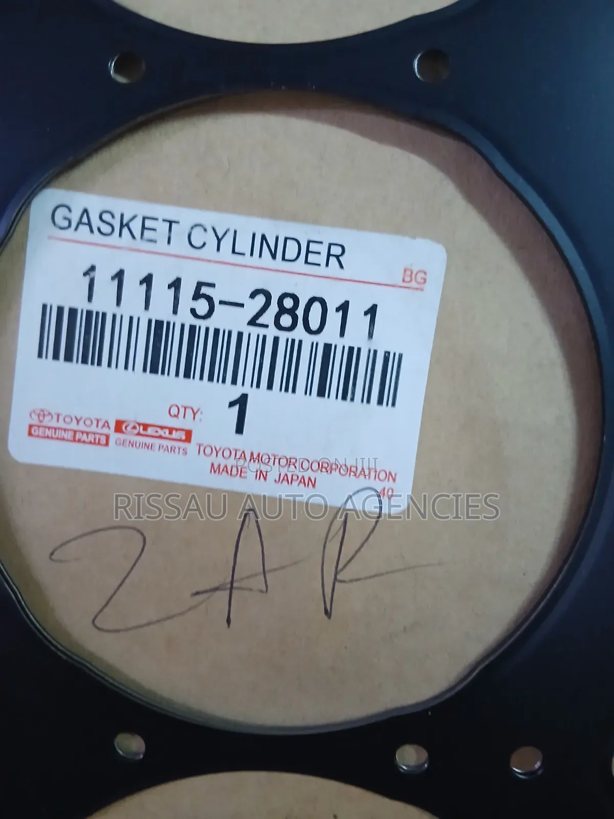 Toyota 1ar/2ar Engine Genuine Metal Cylider Head Gasket Made in Japan.