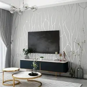 Modern Wallpaper for Home Decoration Wavy Design