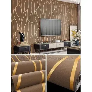 Modern Wallpaper for Home Decoration Wavy Design
