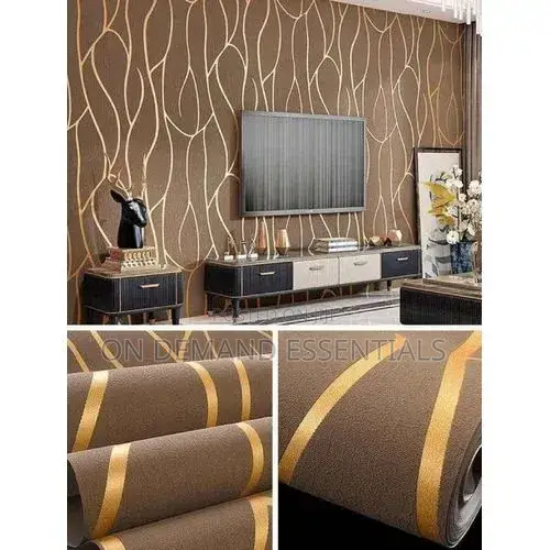Modern Wallpaper for Home Decoration Wavy Design