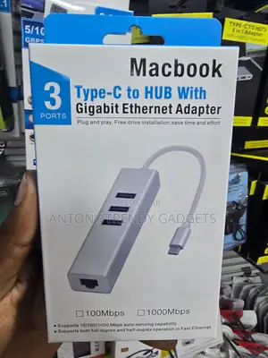 4 in 1 USB Type-C Hub LAN Adapter for PC MacBook