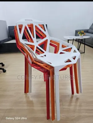 Modern Geometric Stacking Chairs