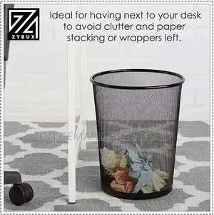 9L Metallic Mesh Dust Bin