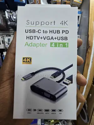 USB-C 4 in 1 Hub HDMI VGA USB 3.0 PD Adapter