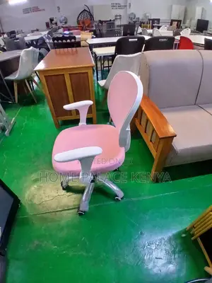 Study Chair: Pink Mesh Study Office Chair for Kids