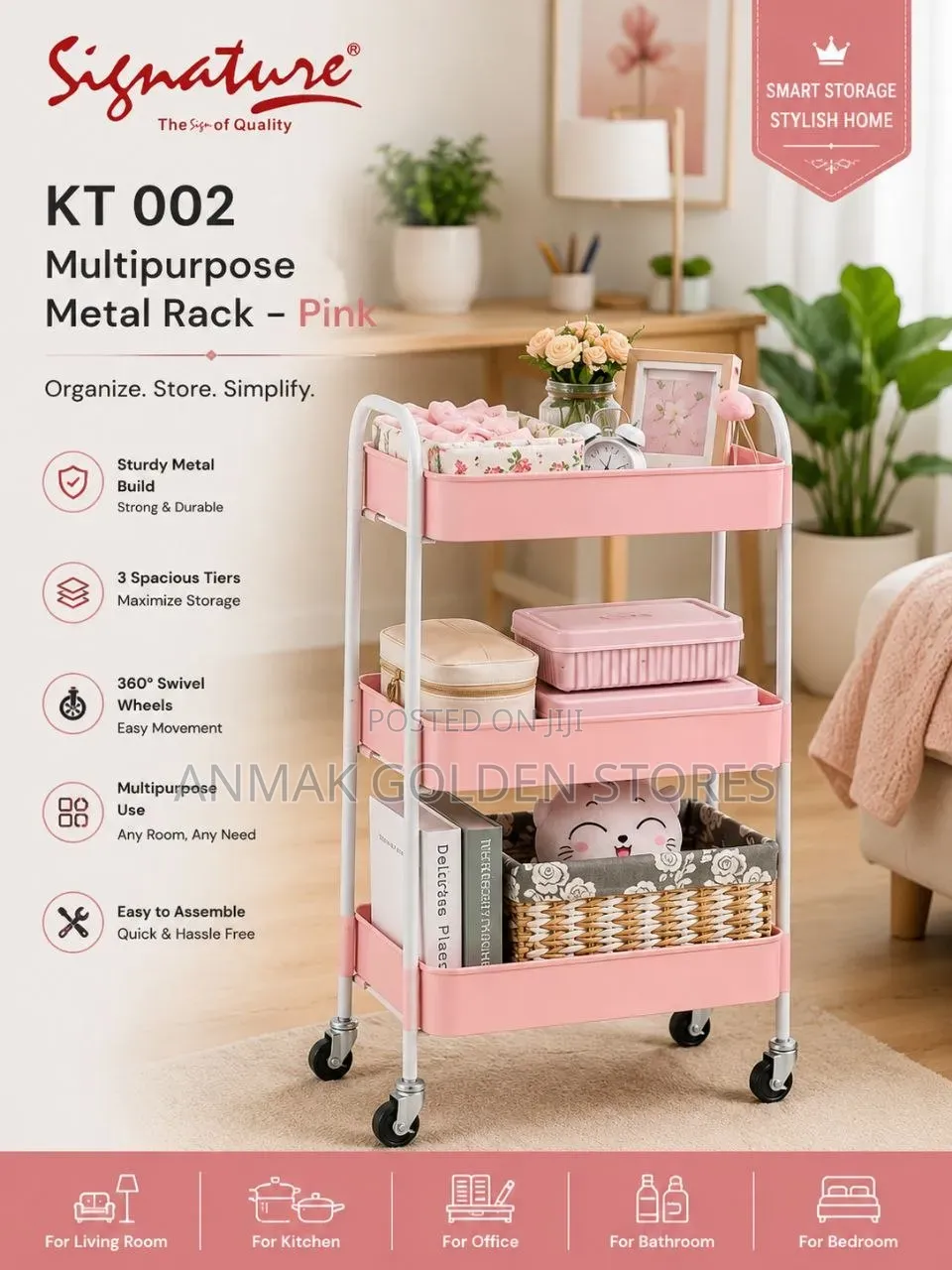 KT002 Multipurpose Metal Rack