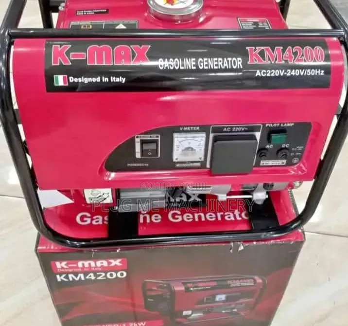 Long Time Warrant Gasoline Generator Kmax / New Italy Made Generator