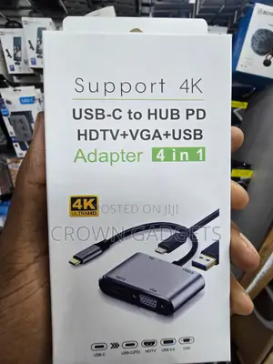 4 in 1 Type-C Hub HDMI VGA USB 3.0 Adapter