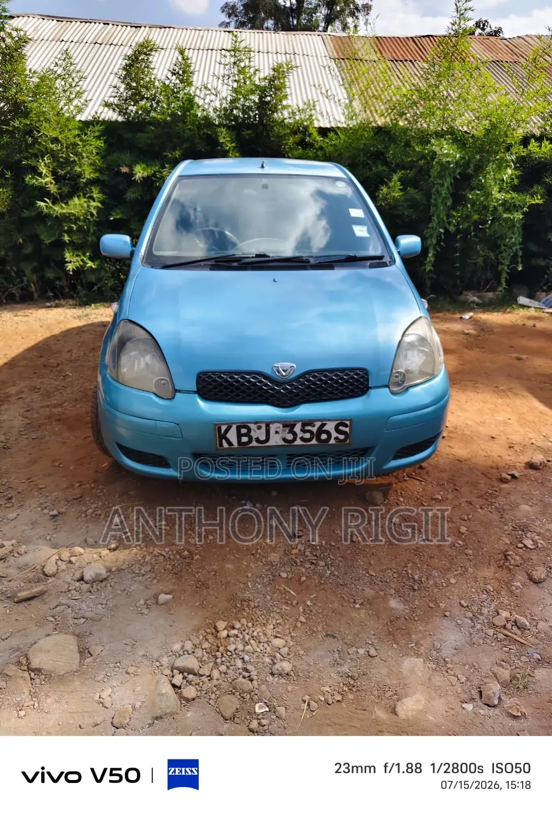 Toyota Vitz 1.0 FWD 5dr 2003 Blue