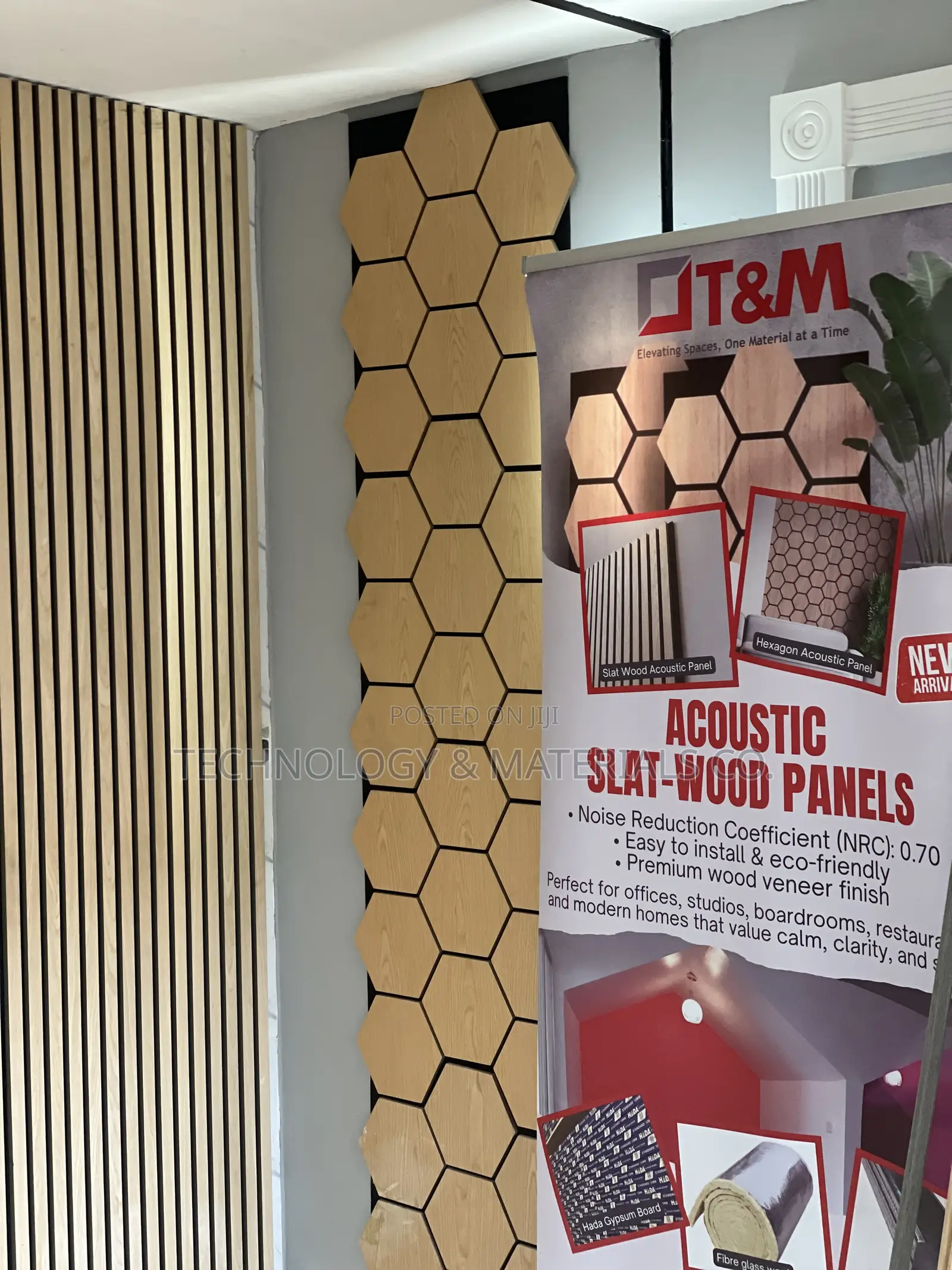 3D Honeycomb Acoustic Panel-565x489mm