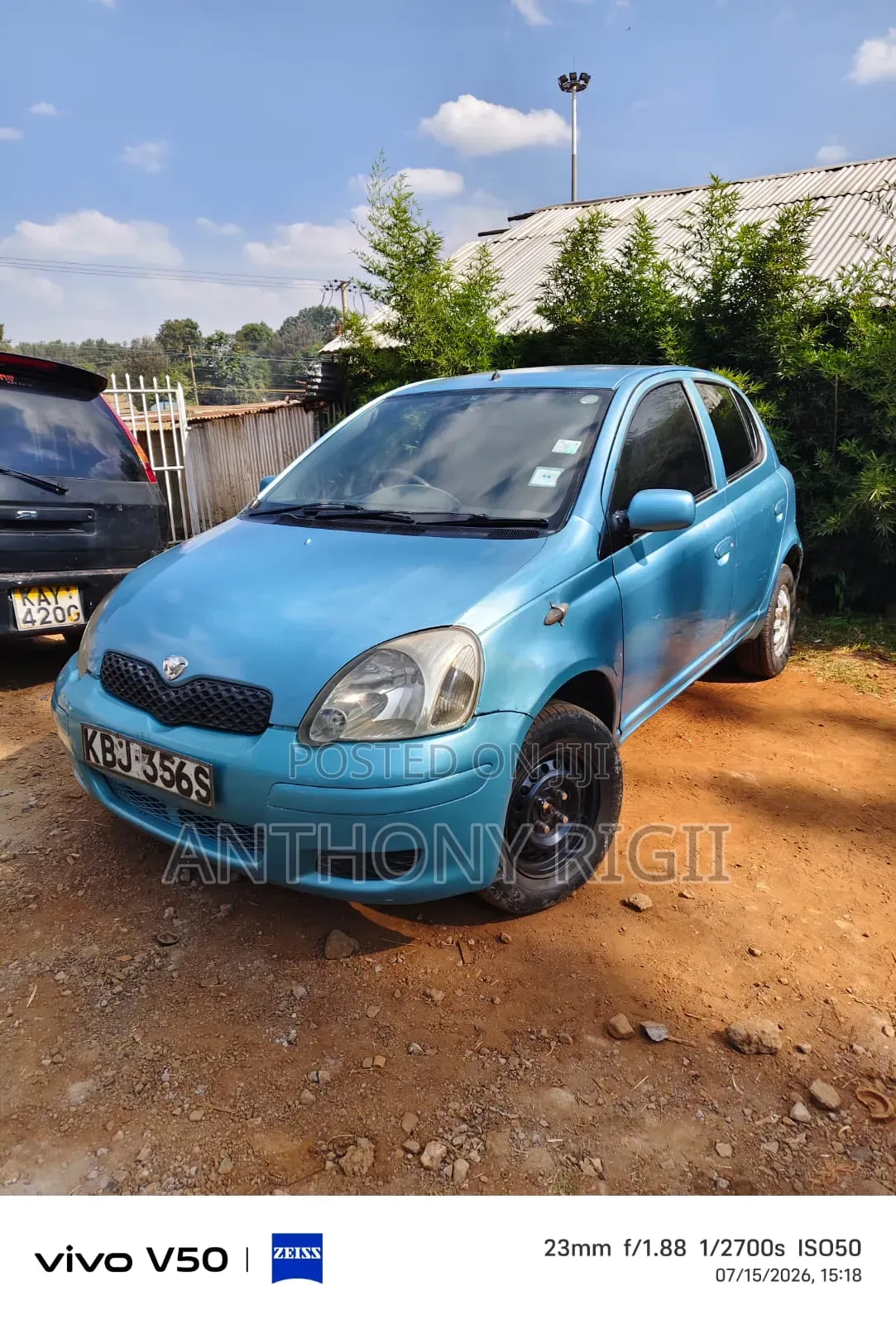 Toyota Vitz 1.0 FWD 5dr 2003 Blue