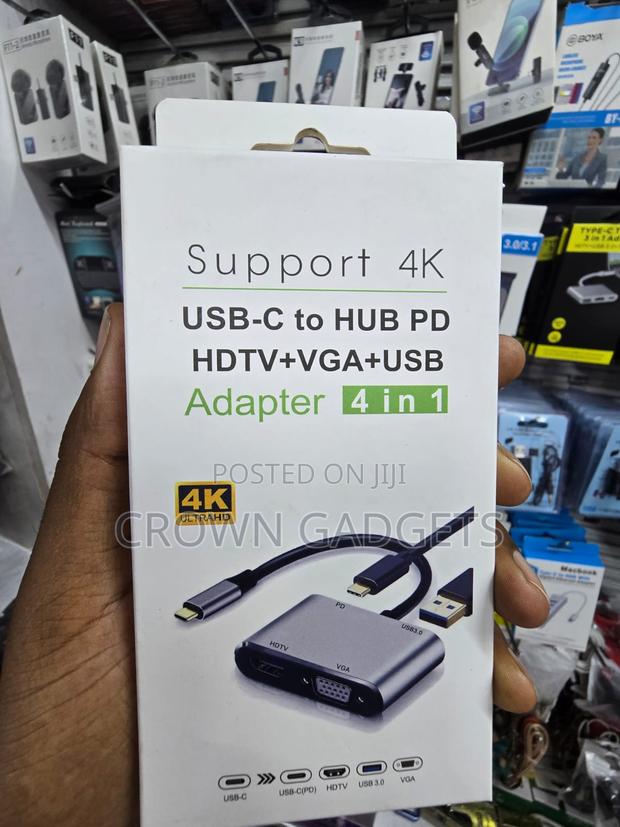 USB-C Multiport Adapter With Hdmi Vga USB Pd Port - thumbnail 2