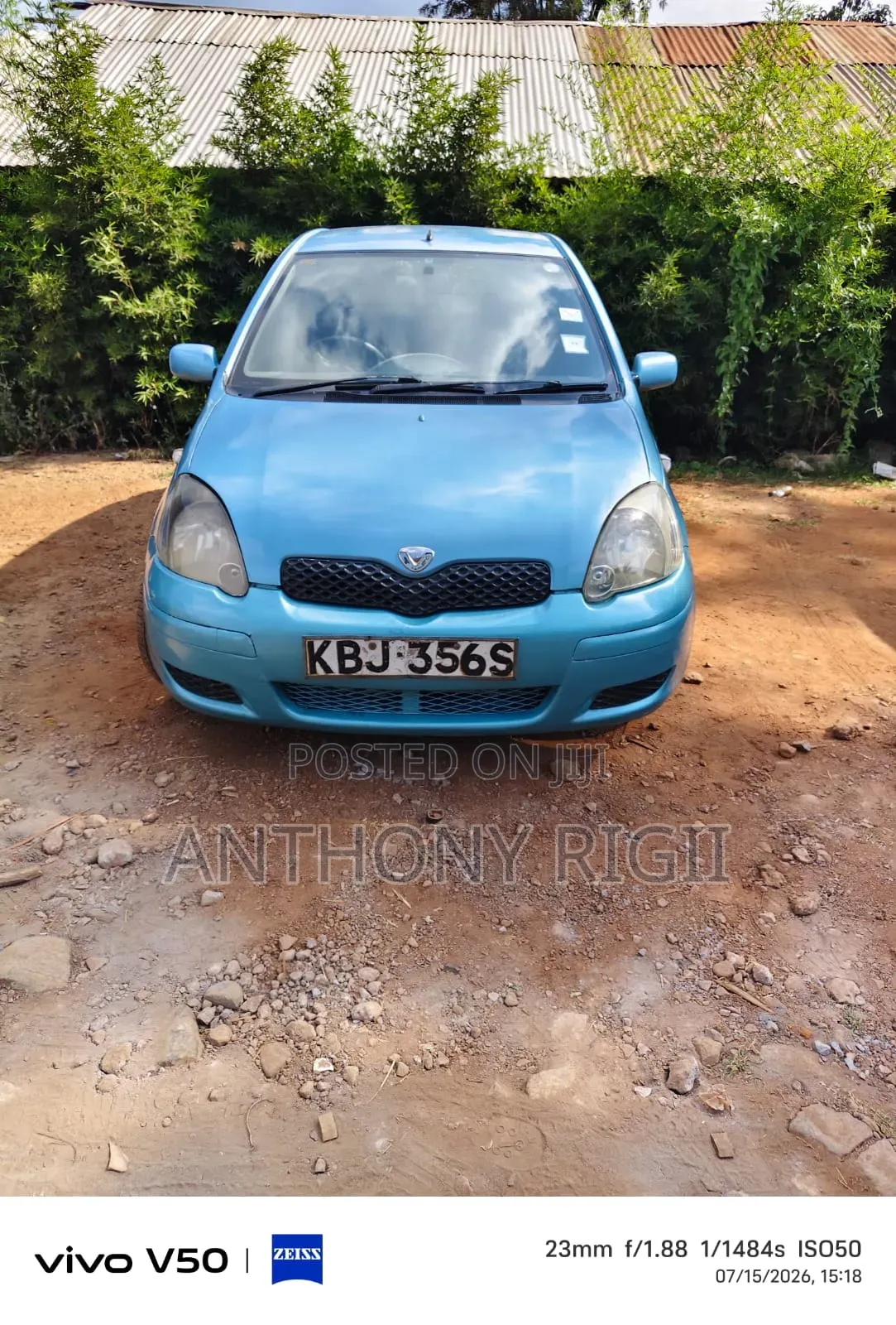 Toyota Vitz 1.0 FWD 5dr 2003 Blue