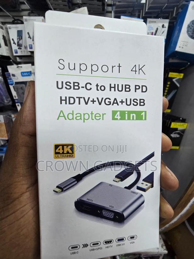 USB-C Dock HDMI VGA USB 3.0 Fast Charge Hub - thumbnail 3