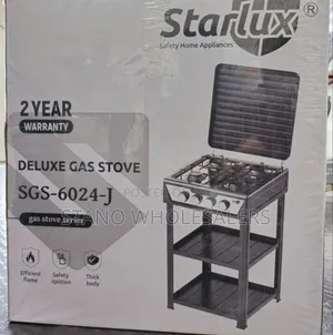 Nunix 4 Gas Burner With Shelves
