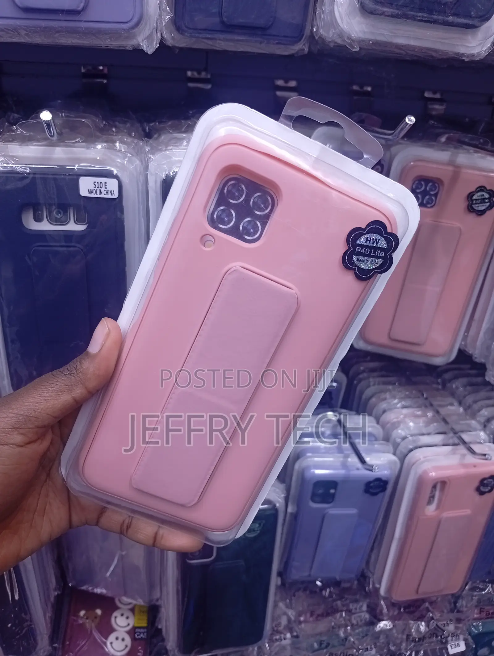 Huawei P40 Lite Phone Case, Specifically a Pink Wallet Cover