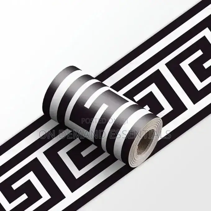 Self Adhesive PVC Stripped Skirting Trim Wall Decorative Border
