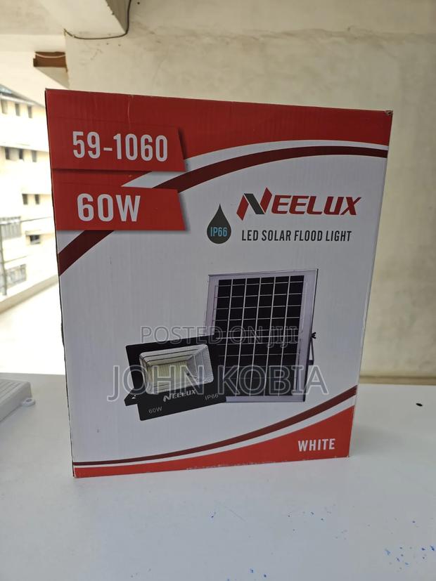 Neelux 60W Solar LED Flood Light IP66 Waterproof Outdoor Security