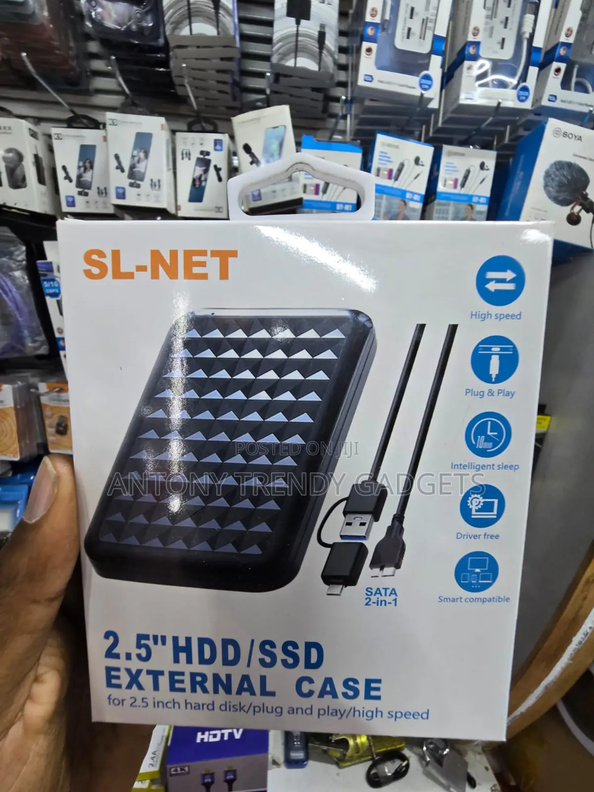 USB External Case for 2.5 Inch HDD SSD SL-NET SL001