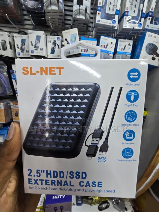 USB External Case for 2.5 Inch HDD SSD SL-NET SL001