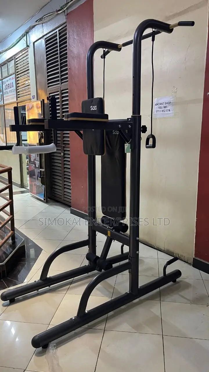 Chin Dip Tower, 8 in 1 Half Racks, Foldable Compact Design