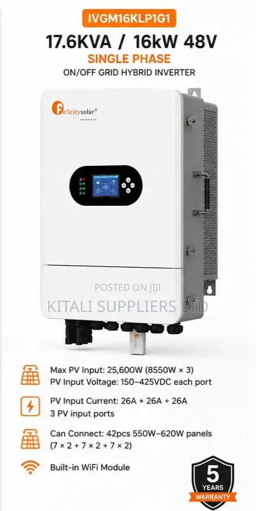 Felicity Solar 17.6kVA 16kW 48V Single Phase on/Off Grid Hybrid