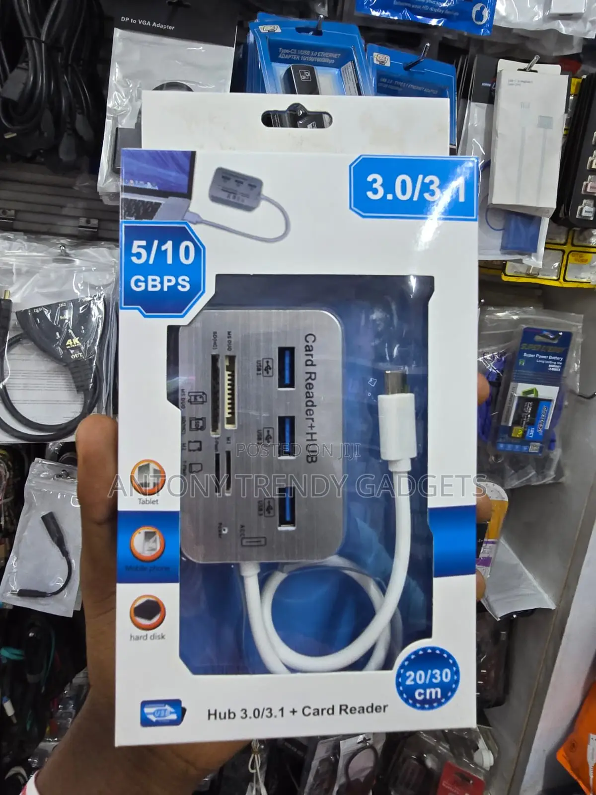 USB 3.0 Hub With SD TF MS Card Reader 3 Port High Speed